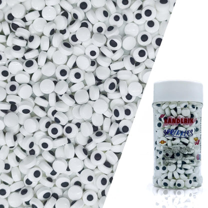 7mm Mini Candy Eyes for Decorating Edible Candy Eyes Eyeballs Halloween Sprinkles for Cake Decorations, Baking, Ice Cream, Cookies, Cupcake Topper 3OZ