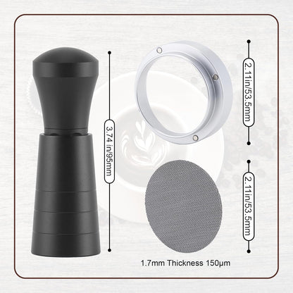 54mm WDT Tool Espresso Accessories Kit,GdHaHSP Dosing Funnel and Puck Screen Set,Espresso Stirrer Distribution Tool,Espresso Whisk for espresso tools