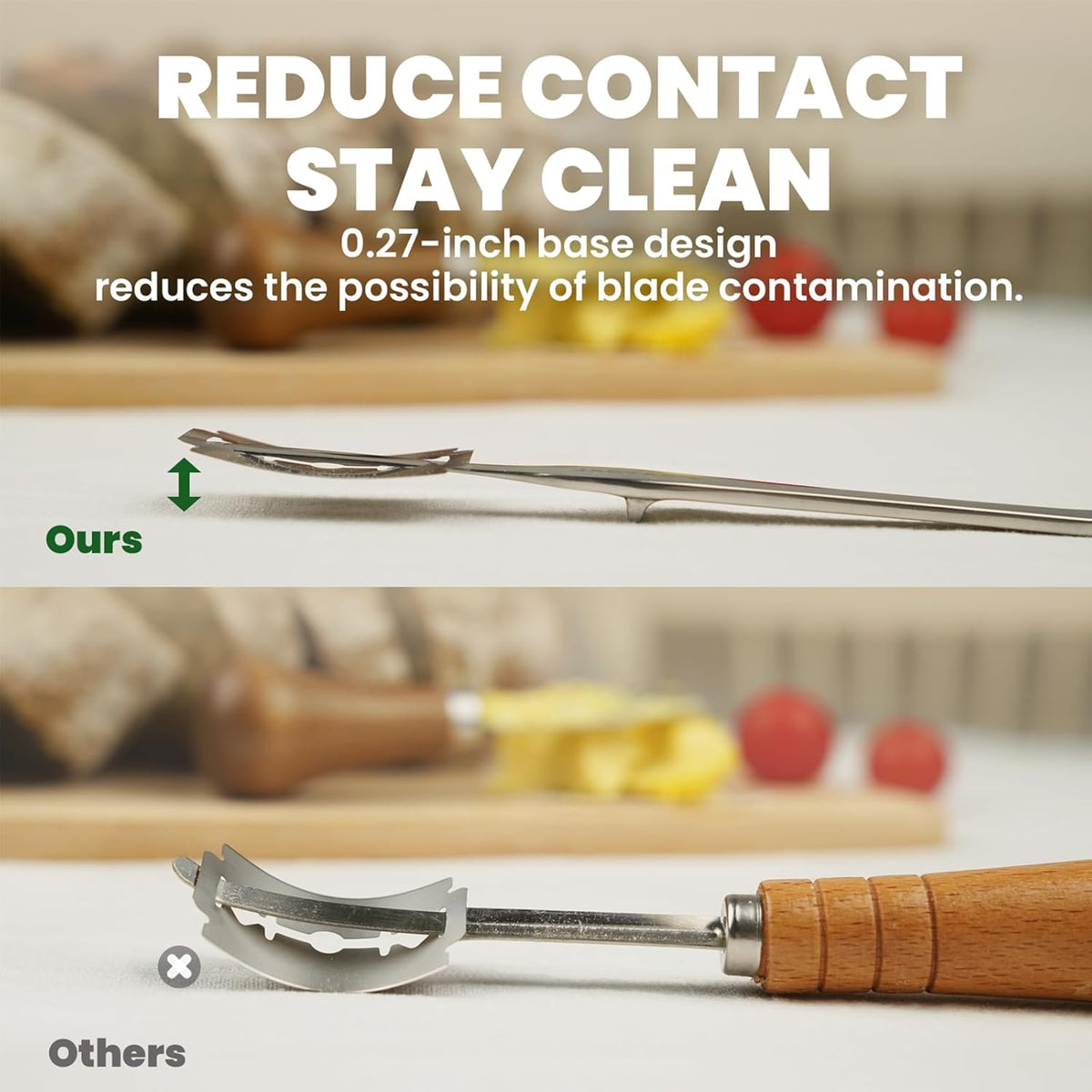 JACYAO'S Bread Scoring Tool Kit, Bread Lame and Dough Scissors Made From Food Grade Stainless Steel