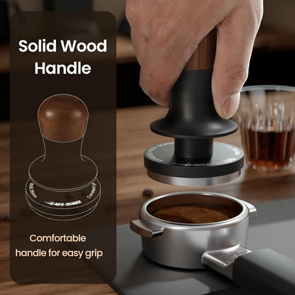 MHW-3BOMBER 51mm Espresso Tamper - 3 Spring Loaded Coffee Tamper with 15lb / 30lbs Replacement Springs