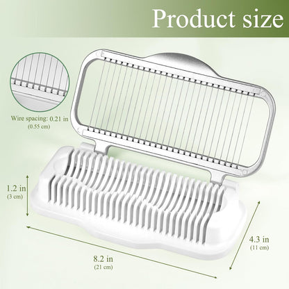 Larger Egg Slicer for Hard Boiled Eggs Banana Slicer, Aluminium & Stainless Steel Wires Strawberry slicer Multipurpose Heavy Duty Dishwasher Safe Banana Cutter slicer