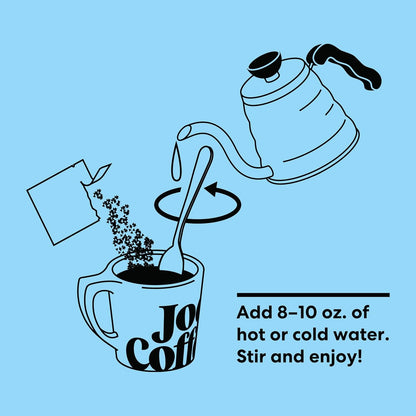 Joe Coffee Company - Nightcap Decaf Specialty Instant Coffee Packets (6 Sachets), NYC Roaster, Kosher, Climate-Friendly