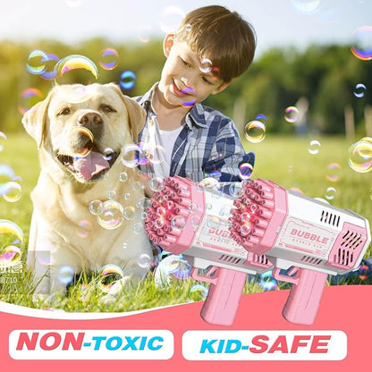 JONEG Toys for 3-8 Year Old Boys Girls: 2 Pack Bubble Machine for Kids with Bubble Solution, Gifts for 3 4 5 6 7 8 Years Old Boy Birthday Toy for Kid Toddlers Ages 4-6 Outdoor Wedding Bubbles Wands