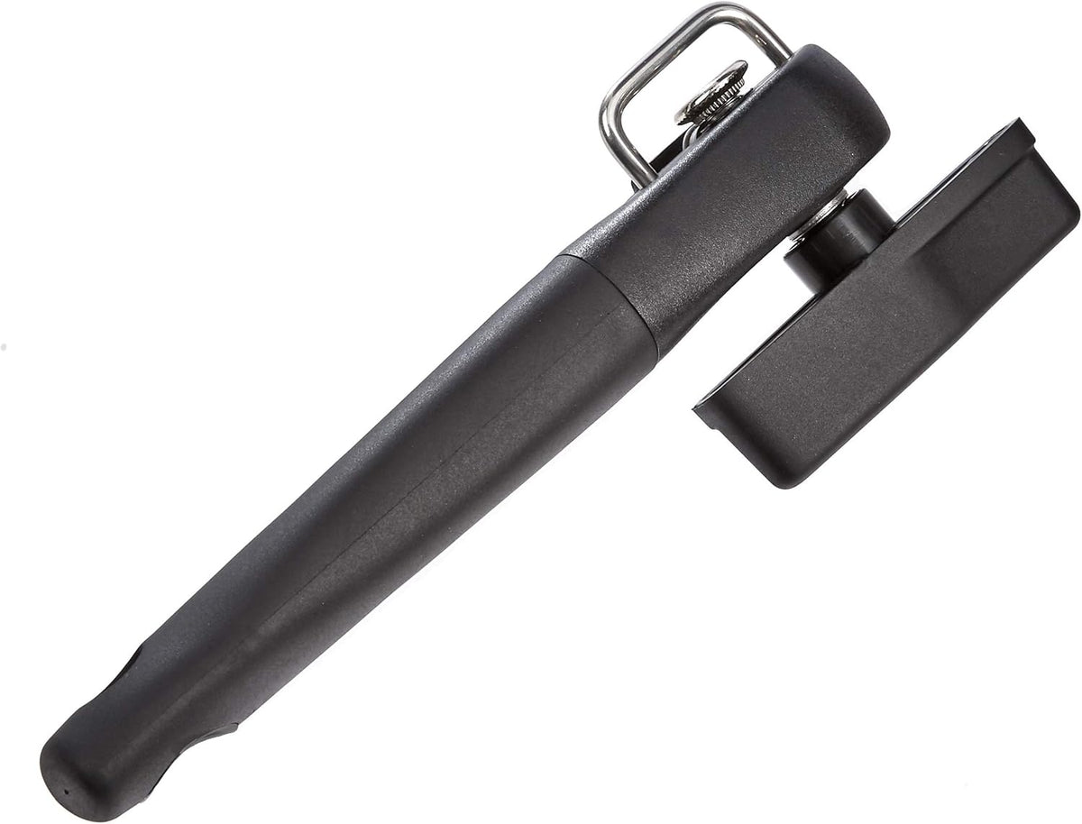 Manual Can Opener, Hand Held, Black Soft Grip Single Handle, Large