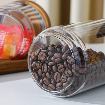 Glass Storage Jars 44 Oz 3 Pack