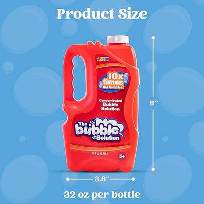 JOYIN 32 OZ Concentrated Bubble Solution for Bubble Machines (Up to 2.5 Gallons), Concentrated Solution Refills for Machine, Wands, Blower, Easter, Kids, Parties