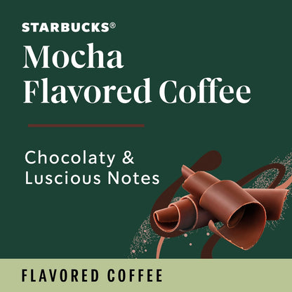 Starbucks K-Cup Coffee Pods, Mocha Flavored Coffee, Naturally Flavored, 100% Arabica, 6 boxes (60 pods total)