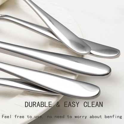 40-Piece Silverware Set, Flatware Set for 8, Food-Grade Stainless Steel Tableware Cutlery Set, Mirror Finished Utensil Sets for Home Restaurant, Forks Spoons and Knives Set, Dishwasher Safe