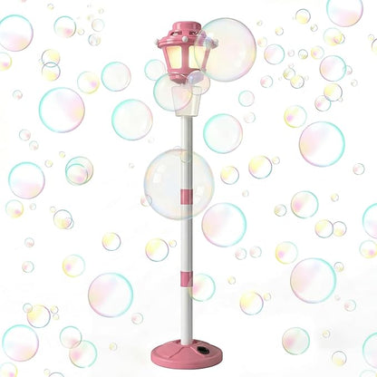 Automatic Bubble Machine with Music & Lights, Battery Operated Bubble Blower Maker for Kids and Adults, Outdoor Toy for Wedding, Birthday & Party