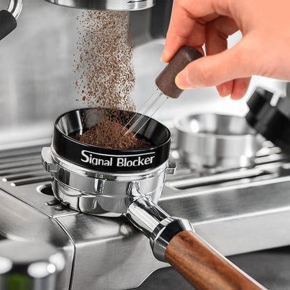 51mm Espresso Dosing Funnel: 51mm Portafilter Funnel Magnetic Coffee Dosing Ring Aluminium Metal