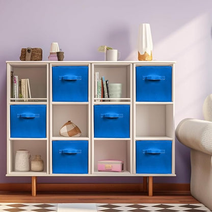 ShellKingdom Storage Bins, Foldable Fabric Storage Cubes And Cloth Storage Organizer Drawer For Closet And Toys, 2 Pack (Royal Blue)