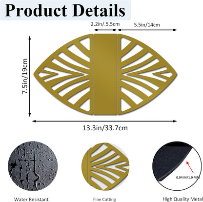 Resama Coffee Filter Paper Holder - Stylish Organizer with Leaf Texture for Kitchen, Cafe, and Office - Decorative Storage Container in Gold - Perfect for Home, Dining Room, and Outdoor Use