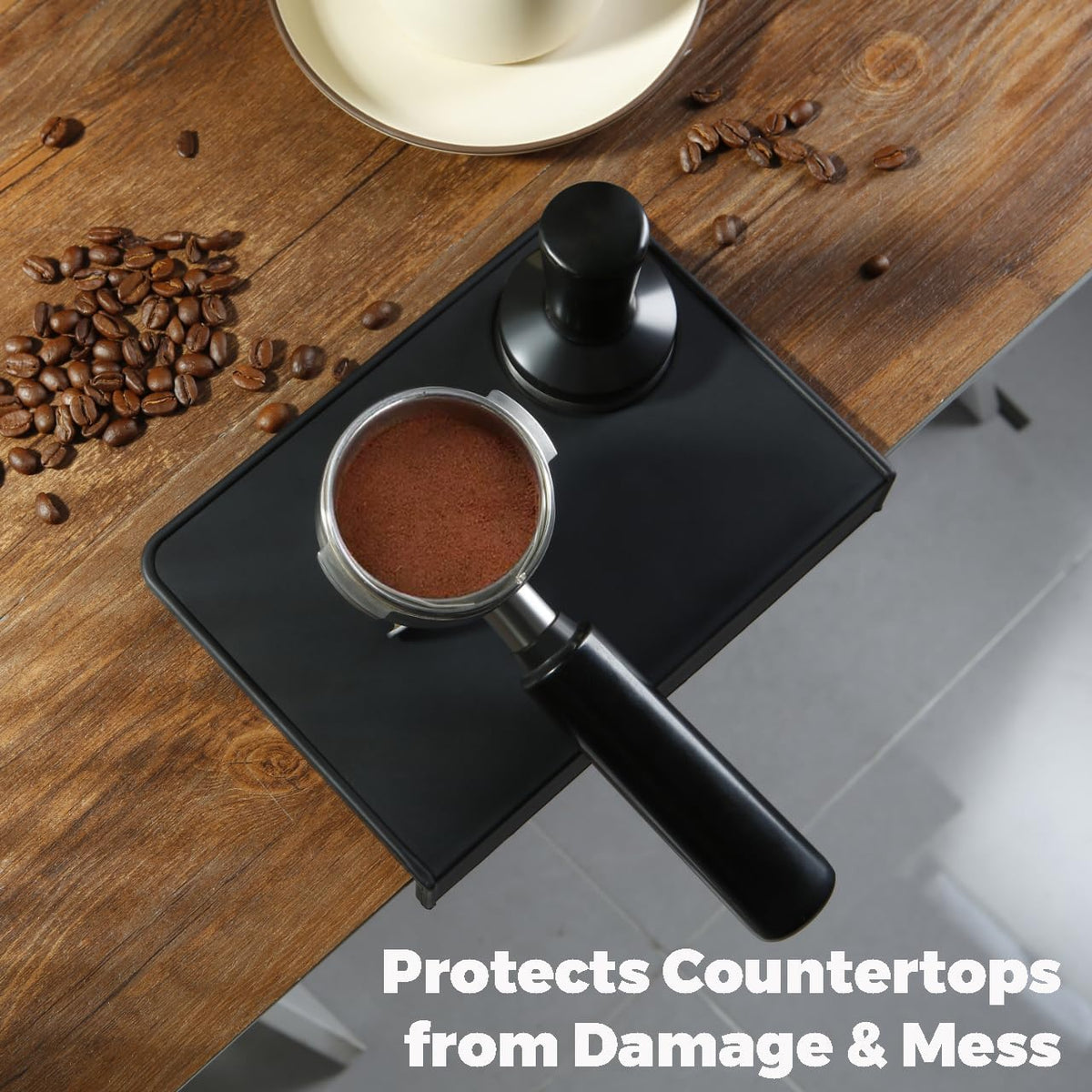 Espresso Tamping Mat – Emptycolor Coffee Tamper Mat for Espresso Machine, Food Grade Silicone Tamp Mat, Heat Resistant