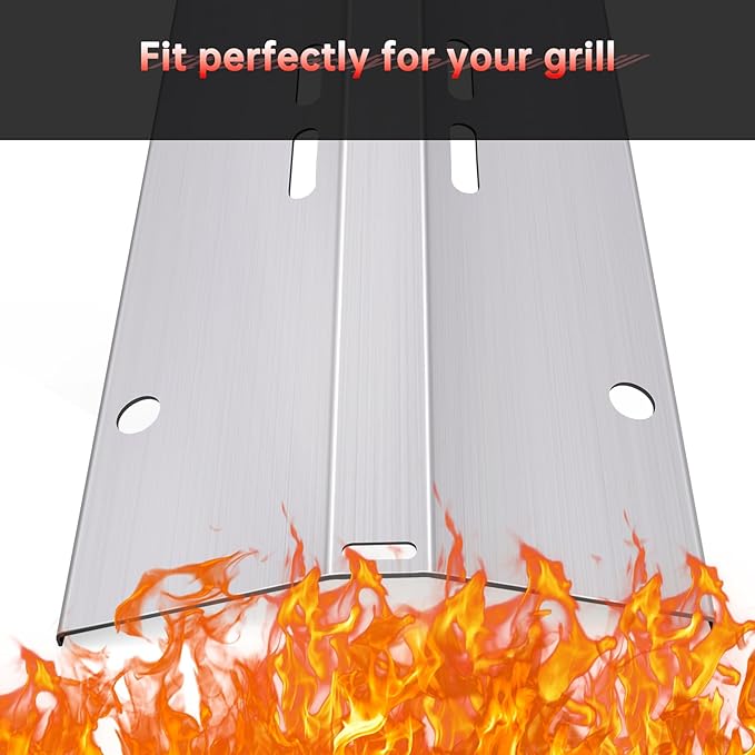 BBQ Grill Grates Replacement for Cuisinart Gas Grill CGG-200, CGG-220, CGG-240 Accessories, Stainless Steel Cooking Grate Grids Gas Grill Parts 18 Inch for All Foods Portable Gas Grillls