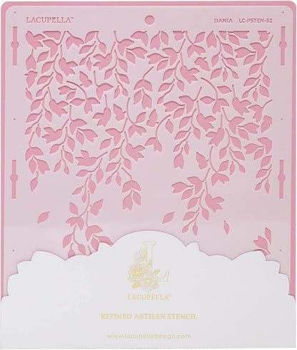 Large Cake Decorating Stencil (Dania) Creeping Fig Vines Pattern