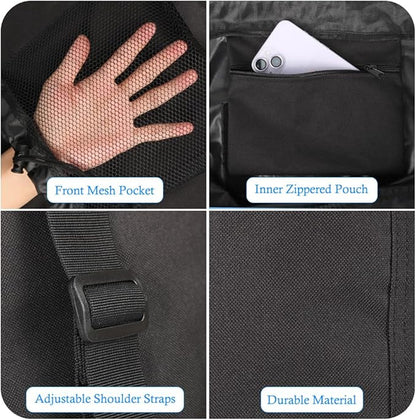 Tenn Well Laundry Bag Backpack, Heavy Duty Large Laundry Bag with Straps & Mesh Pocket, Clothes Hamper Bag for College Dorm, Laundromat, Apartment