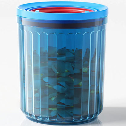 Plastic Small Airtight Food Storage Container with Lids BPA Free Sugar Tea Ground Coffee Canisters for Beans Nut Spice Snack Stackable Dishwasher