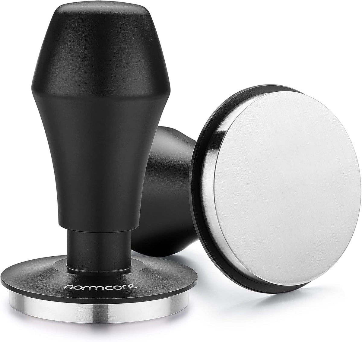 Normcore Coffee Tamper 57mm, Spring-loaded Tamper V4, Barista Espresso Tamper Flat Base with 15lb / 25lb / 30lbs Springs