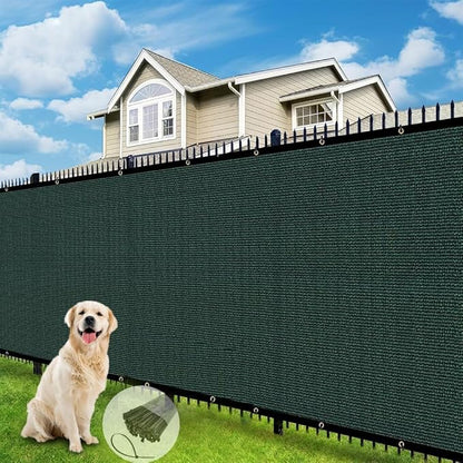 Petgrow Fence Privacy Screen 6FT X 55FT– Heavy Duty (HDPE) Outdoor Shade Mesh Cloth, 90% Blockage Fencing Shade Net Cover for Garden, Backyard, Balcony & Swimming – UV Protection, Windproof