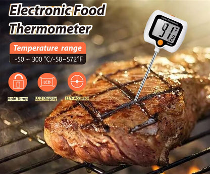 10 Inch Long Digital Candy Thermoometer with Pot Clip,Deep Fry Thermometer,Rotating Display