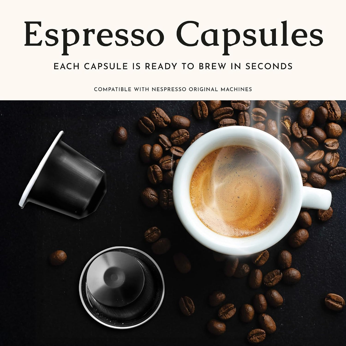 Segafredo Zanetti Espresso Capsules - Ovation, 4 Packs of 10 Pods | Dark Roast, Aluminum Pods for Nespresso Original Machines, Premium Espresso with a Full-Bodied Aroma, Strong, Intensity 11