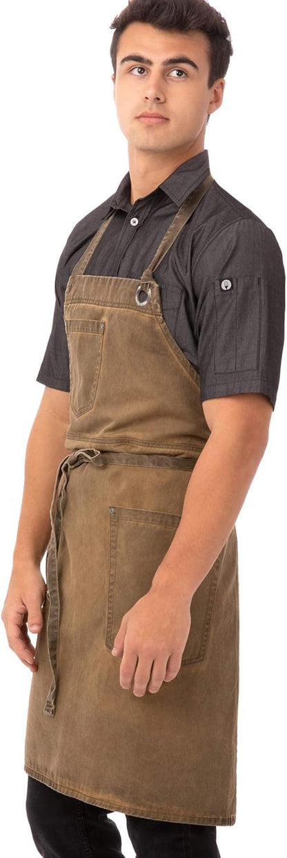 Chef Works Unisex Dorset Bib Apron