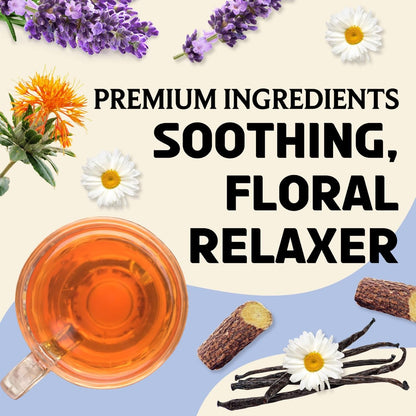 Brewix, Bedtime Blossom Calming Tea For Sleep (50+ Cups) Herbal All Natural, Supports a Good Night’s Sleep, Night Time, Caffeine Free with Rooibos