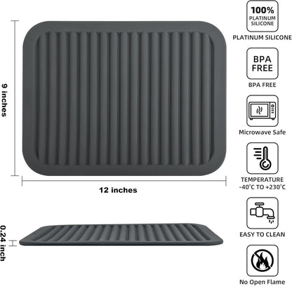 Silicone Trivets for Hot Dishes, Pots & Pans, Hot Pads for Kitchen, Trivets for Quartz Countertops, Hot Pads Silicone Mats for Kitchen Counter