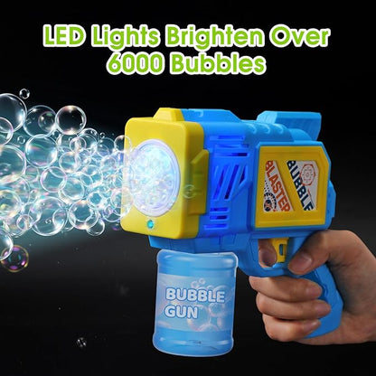 2 Pack Bubble Gun for Kids: Bubble Guns for Kids 4-8| Bubble Machine Gun for Toddlers| Easter Basket Stuffers| Bubble Blaster with Refill Solution| Gifts for Wedding Easter Party Favor