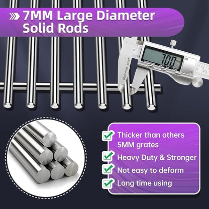 19.5" Stainless Steel 7524 Grill Grates 7620 Flavorizer Bars for Weber Genesis E330 Grill Parts with 7622 Heat Deflector 62752 Burner Tubes for Weber Genesis E310 S310 S330 EP310 300 Series