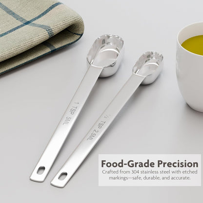 2g (1tsp, 5ml) Matcha Scoop, Stainless Steel Slender Measuring Spoon for Matcha Tea Powder