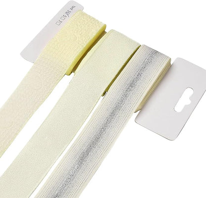 BEEFLYING 3 Styles Yellow Wire Edged Ribbons for Gift Wrapping, 25~28mm×2.7m Fabric Ribbons Strip Ribbons for Wedding Party Decoration Hair Bows Flower Bounquet Sewing and Craft