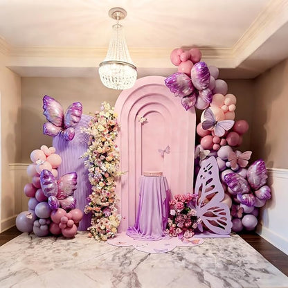 Lukiituke Pink and Purple Balloon Arch Kit, 134Pcs Light Purple and Pink Balloons, 4 Sizes Light Pink Purple Balloons for Wedding Bridal Baby Shower Birthday Party Decorations