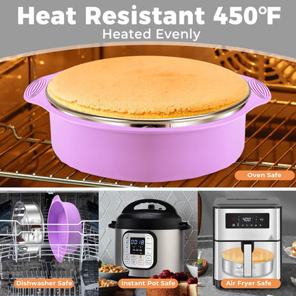 Stainless Steel Springform Pan 9 Inch Nonstick, Leakproof Cheesecake Pan with Pan Protector, Spring Form Pan for Cheesecake