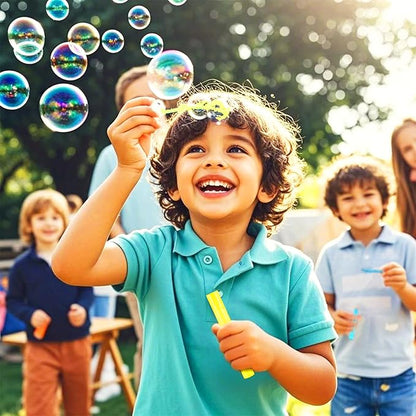 200 Pcs Mini Bubble Wadns Party Favors for Kids,10-Color Bubble Stick, Thanksgiving and New Year, Theme Birthday, Wedding, Summer Girls and Boys Carnival, Summer Outdoor Toys