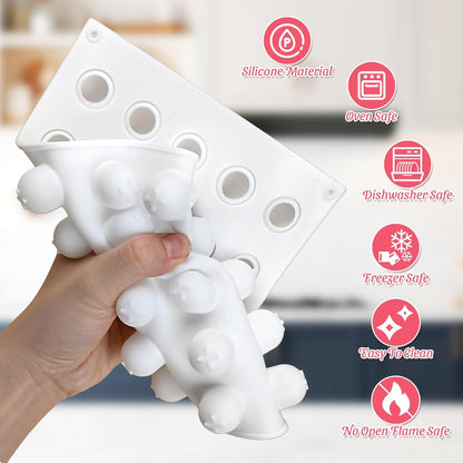 Small Chocolate Molds, 35-Cavity Silicone Sphere Candy Molds, Chocolate Mold for Cake Decoration