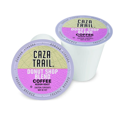 Caza Trail Coffee Pods, Donut Shop Blend, Single Serve 100 Count