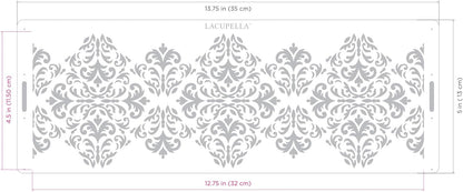 Long Border Cake Stencil, 4" x 12.75" (Peppi)