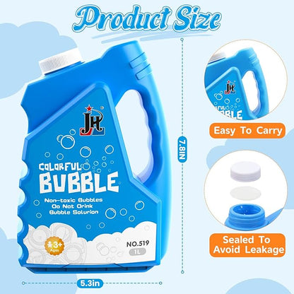 EagleStone 67 OZ Bubble Concentrated Solution (Up to 5 Gallons) – Bubble Solution Refill for Bubble Machine, Gun, Wand, and Mower – Bubbles Toys for Parties, Easter, Weddings, Outdoor Play