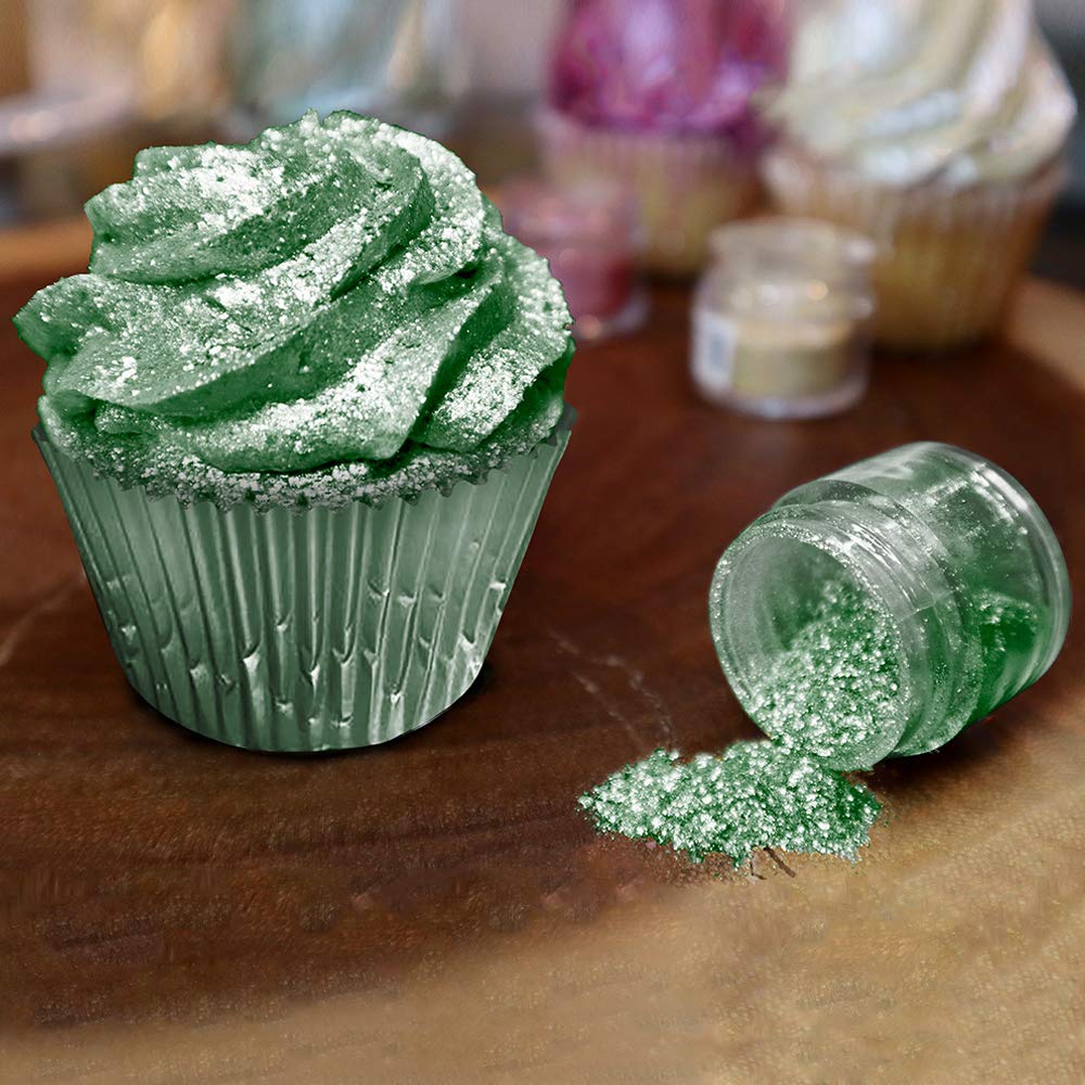 Bakell Christmas Green Edible Glitter, 25 Grams, Tinker Dust Edible Glitter, Kosher Certified, 100% Edible Glitter, Cakes, Cupcakes, Cake Pops