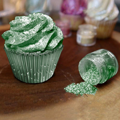 Bakell Christmas Green Edible Glitter, 25 Grams, Tinker Dust Edible Glitter, Kosher Certified, 100% Edible Glitter, Cakes, Cupcakes, Cake Pops