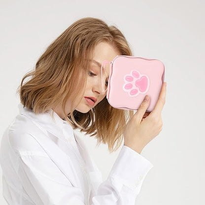 CameCosy Phone Charger Storage Case Cover Sets with Cable Protector for iPhone Charger, Wave Travel Storage Bag, Cord Wire Saver Cable Organizer Soft DIY Charger Protector (Pink Cat Claw)