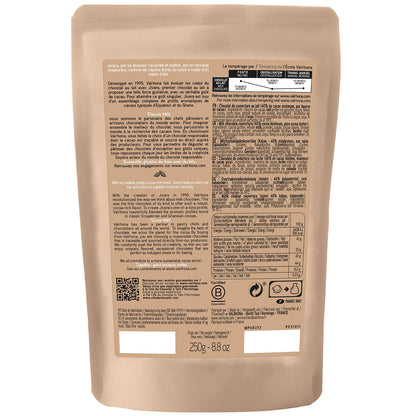 Valrhona Premium Baking Chocolate Discs (Feves), Creamy JIVARA 40% w/Hints of Vanilla and Malt, and Milk Chocolate IVOIRE 35% w/Hints of Vanilla & Warm Milk, For Cookies, Cakes, and more