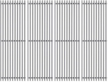 SF7241(4-Pack) 17 5/8" Stainless Steel Cooking Grid Grates Replacement for Kenmore 148.16656010, 148.23682310, 640-05057386-4, 90118. Master Forge SH3118B BG179A, BG179C Gas Grill