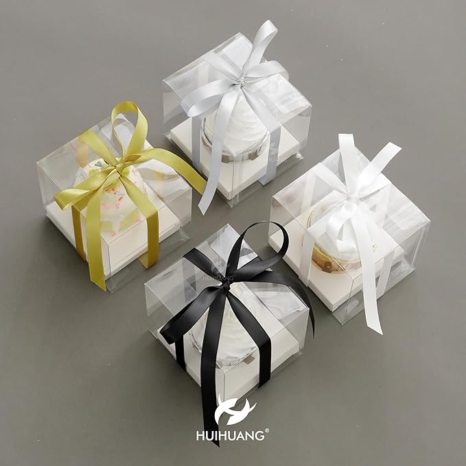 HUIHUANG Black and White Satin Ribbon 1/2 inch x 4 Rolls White/Black/Silver/Gold Ribbon for Gift Wrapping DIY Crafts Hairs Flower Bouquets Wedding Decoration- Total 40 Yards