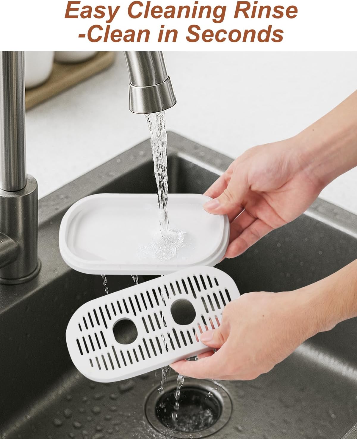 Drip Tray Lower & Extension for Philips Baristina Espresso Coffee Machine, Lower & Wider Base for Oversized Cups, PETG Material, Easy Clean