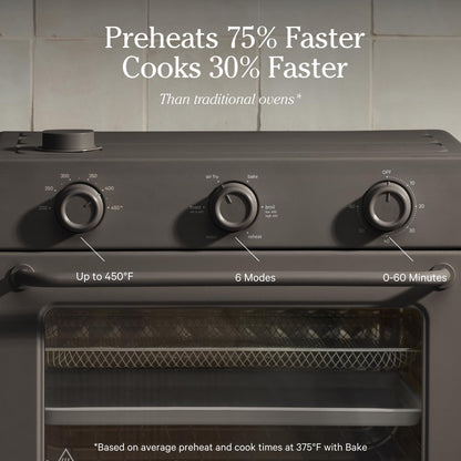 Our Place Large Wonder Oven | 6-In-1 Toxin-Free Air Fryer & Toaster with Steam Infusion | Family-Sized 32QT, 1700W Countertop Design | Includes Bake Tray, Fryer Basket, Large Racks | Char