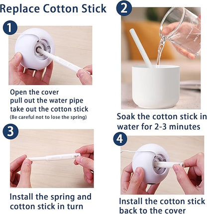 Humidifier Filters Sticks 3.66'' Replacements Cotton Stick Small Humidifier Filter Stick for INVODA Mini Cool Mist Humidifiers (24PCS)