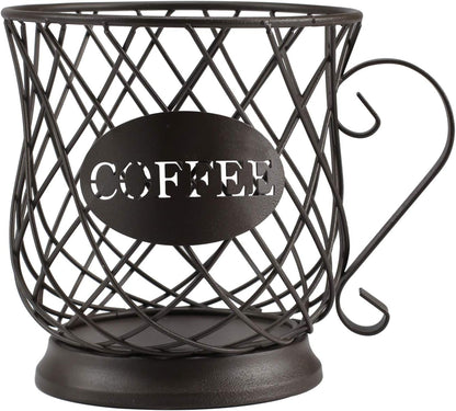 TreeLen Coffee K Cup Holder, K Pod Storage Organizer, Keurig Cup Holder for Countertops, Kcup Holders for 35 K cups – Matte Bronze