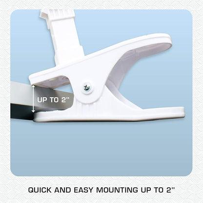 Hurricane Classic 6 Inch Clip Fan, 2 Speed Portable Desk Table Fan with Tilt, White